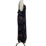Vintage Elisabeth by Liz Claiborne Petites Floral Printed Maxi Dress Black Size 2X Photo 4