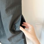 Moschino  Women's Vintage Black Pleated Puff Sleeve Button Up Blazer Dress Size 8 Photo 4