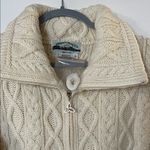 Aran Crafts Cream Cable Knit Cardigan Photo 4