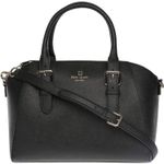 Kate Spade Large Black Leather Cove Street Pippa Satchel Bag Purse Photo 13