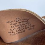 Diba True  Womens 8 Sandals Bye Golly Wedge Cheetah Cow Fur Leather Brown Gold Photo 7