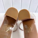 Ralph Lauren Bellanie Pink low block Glitter Rose Gold Strap Size 9 Photo 4