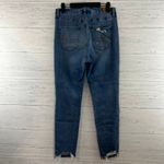 American Eagle  Dark Wash Distressed Stretchy Skinny Jeans Size 12 Photo 5