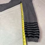 Kensie Gray Fuzzy Lounge Pants with Striped Cuffs Photo 8