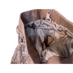 Piper & Scoot Women's Gold Sequin Velvet Dress Pants Size S Party Photo 3