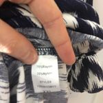 Tuckernuck Pomander Place Kenzo Dress in Navy Blue and White Ikat Size XXL Photo 9