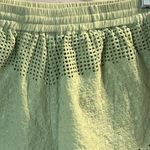 Blue Rain Textured Cutout Shorts Photo 7