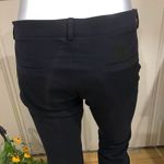 NEW Nicole Farhi Black Trouser Cotton Dress Pants Made in Italy Size 6 NWT $315 Photo 4