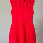 Ted Baker  London Zaralie Jacquard Skater Dress Coral Orange Size 5, US 12 Photo 3