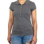 Aeropostale Y2k Vintage Gray Polo Shirt Preppy Medium Photo 1