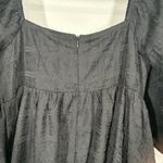 Sweet Lemon Black Textured Babydoll Dress Size Small Photo 4