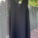 Tildon Black Sleeveless Mini Dress with Lace Detail Size S Photo 0