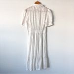 Ba&sh Selya Broderie Anglaise Cotton Midi Shirt Dress in White Photo 8