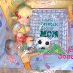Precious Moments 1997 Enesco Soccer Mom Pin Blue Photo 1