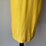 Danny & Nicole sz L silk/rayon yellow midi dress Photo 9