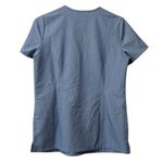 FIGS  Technical Collection Scrub Top Womens V Neck Blue Size x Small Pocket Nurse Photo 1
