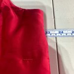 Talbots Women's Red Goose Down Puffer Vest Belted Collar Quilted Fill Size L Photo 6