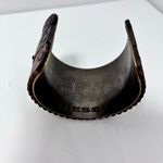 Diesel Vintage Brown Embossed Leather and metal bracelet, one size-fits most Photo 6