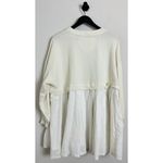 Free People  Eleanor Sweatshirt Dress in Grey Combo Size X-Small Photo 7