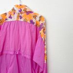 Nike [] Vintage 80s 90s Pink Orange Zip Up Windbreaker Deadstock NWT Sz Large L Photo 2