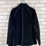 Carbon2cobalt Black Sherpa Zip Front Jacket Size XL Photo 4