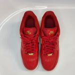 Nike AF1 '07 Low Red Gold Sneakers Women's Sz 9 A02132-602 Trainers Photo 4