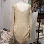 MABLE: Cream Knit Dress/Coverup Tan Size M Photo 4