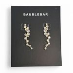 BaubleBar  Farah Ear Crawlers Gold Tone Rhinestone Earrings Photo 2