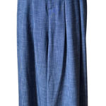 Alice + Olivia  Blue Wide-Leg Pleated Dress Pants Size 4 Photo 0