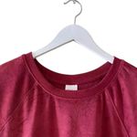 Stars Above  Velour Bohemian Festival Rusty Red Long Sleeves Womens Sweatshirt SZ Photo 1
