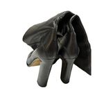 Reiss  Women's Black Pull On Knee‎ High Round Toe Leather Boots Size 39 EUR Photo 4