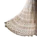 Lace Ivory J. Gee Maxi Sleeveless Boho Flowy Romantic Dress Women’s M Blouson Size M Photo 8