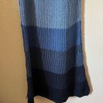 ZARA Limited Edition Sweater Blue Color Block Midi Dress Photo 3