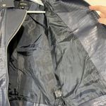 Zenana Outfitters Women’s Croc Embossed Faux Leather Belted Pocket Jacket Navy Size Sm NWT Photo 5