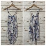 Free People Mirage Floral Printed Babydoll Minidress - White Multi - XS Photo 11