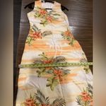 Tommy Bahama Vintage  Hawaiian silk floral sleeveless Maxi Midi Dress Sz 2 Photo 6