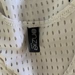 Onzie  One Size White Ribbed Tank Top Activewear Athleisure Yoga Photo 3