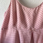 Valerie Stevens Valerie Steven’s intimates Medium pink with black polka dot flyaway nighty Photo 1