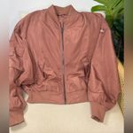 Alo Yoga  IT Girl Bomber Jacket in Chestnut Size small Photo 5