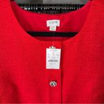 J.Crew Factory Tweed Dress with Jewel Buttons in Classic Cardinal New $128 Red Size 10 Photo 6