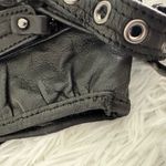 Junior Drake Black Leather Zipper Shoulder‎ Bag Photo 9