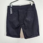 Blue Savvy Black Distressed Jean Shorts NWT Size 22 Mid-Rise Black Denim Shorts Photo 3