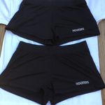 Hooters B20 Bundle of 2 Super Sexy  Girl Worn Shorts Stretchy Black Size Medium Photo 1