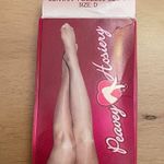 Hooters B2-7 New Damage Box Women’s  Girl Uniform Pantyhose Toeless Suntan Size D Photo 0