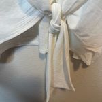 She & Sky White Notched Collar Camisole with Tie Front Size Extra Large XL New Photo 4