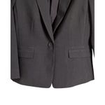 Nine West  Womens Suit Jacket Size 10 Gray Button Front Single Vent Lined Classic Photo 3