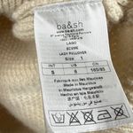 Ba&sh  Cashmere Open Back Waffle Knit Sweater Sz 6 Photo 4