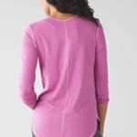 Lululemon Yogini 5 Year Long Sleeve Tee Pink Stripe Photo 1