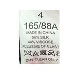 Kate Spade  Pacific Petals Floral Smocked Dress Purple Size 4 Feminine Silk Blend Photo 7