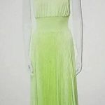 ALC Frank A.L.C GREEN SLEEVELESS RENZO II PLEATED HI-LOW MIDI DRESS SIZE 00 Photo 0